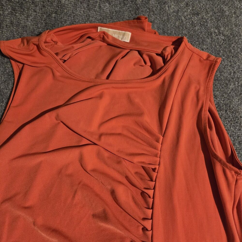 Michael Kors Women’s Dress Red M/L Sleeveless Long Pullover Lightweight - Picture 3 of 9